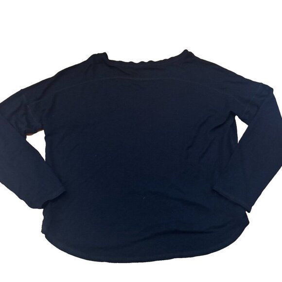 Eileen Fisher Black Viscose Spandex Long Sleeve Shirt Small Petite - Picture 4 of 6